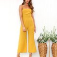 thumbnail image 7 of Tii.MM 2024 Women Jumpsuits Cotton Linen Casual Sleeveless Spaghetti Strap Rompers Dressy Loose Wide Leg Pants Overalls, 7 of 7