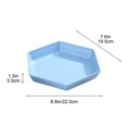 thumbnail image 3 of Hexagonal Serving Tray Large Capacity Snack Platter Fruit Dish for Living Room Coffee Table Entertaining Guests Easy Clean Durable Versatile Use, 3 of 7