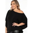 thumbnail image 5 of Plus Size Tori Off The Shoulder Top - Black, 5 of 11