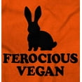 thumbnail image 2 of Ferocious Vegan Herbivore Bunny Hoodie Sweatshirt Women Men Brisco Brands M, 2 of 6