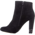 thumbnail image 3 of XOXO Yardley Block Heel Ankle Boots, Black, Black, Size 6.5, 3 of 6