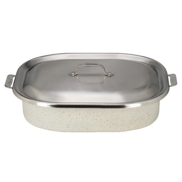 15x11 Stainless Steel Heavy Duty Pan Lid Cover casserole roast chafer oval dish 