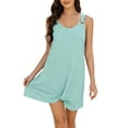 thumbnail image 3 of Sentmoon Robe Maxi pour Femmes Robes pour Femmes Été 2026 Sans Manches Col en V Nœud Coupe Ample Robes Fluides pour Femmes pour Sortir et Style Y88K P-3TG, 3 of 9