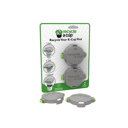 Medelco Recycle A Cup Single Serve Coffee or Tea Pod Recycling Tool Compatible with K-Cups 2 Pack