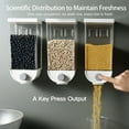thumbnail image 4 of Whole Grain Storage Box Kitchen Wall-mounted Grain Storage Box Food Can Oatmeal Dispenser Nut Box 1500ml, 4 of 7