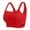 Red, variant on Ahuyic Womens Sports Bra,Summer Plus Size Bra,Womens Fashion Solid Lace Traceless Bra Gathering No Steel Ring Sagging Sports Large Bra,Green,M