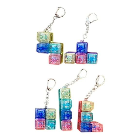 Zeiwohndc Stress Relief Keyboard Keychain Toy 5pcs For All Ages Novelty Gadgets