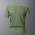 thumbnail image 4 of LODIENY Quick Dry Workout Shirts for Men-Regular Fit Black Gym Moisture Wicking Short Sleeve T-Shirts for Running Athletic Casual Army Green XXL, 4 of 4