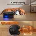 thumbnail image 2 of Fuente de agua para perros WOPET, bomba automática ultrasilenciosa de 6 litros, 2 of 8