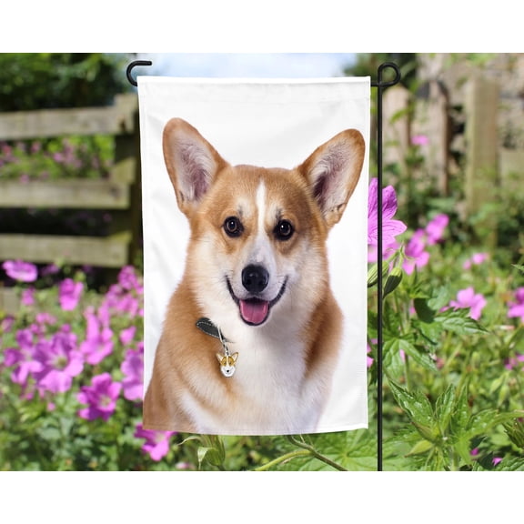 Corgi Garden Flag
