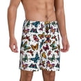 thumbnail image 2 of Fuzoiu Cute Butterfly Print Pajama Shorts for Men, Men's Pajama Bottoms,Mens Lounge Sleepwear,Pajama Pants with Pocket-Small, 2 of 6