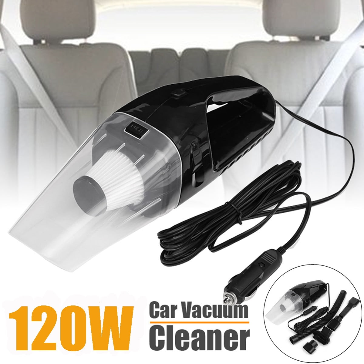 High Power 12V 120W Wet & Dry Handheld Auto Car Vacuum Cleaner with