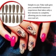 thumbnail image 4 of Vogacara 24 piezas de polvo brillante para uñas postizas, cubierta completa, puntas de uñas estilo ataúd, decoración de manicura para el salón del Type3 NO3 Vogacara CE012049-05, 4 of 6
