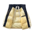 thumbnail image 3 of Men's Winter Coat Warm Windproof Padded Parka Jacket Unisex Thermal Insulated Long Rainproof Overcoat, 3 of 4