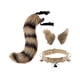 thumbnail image 1 of Faux Ears And Tail Set Disfraz De Cosplay Para Halloween Performance Gift Black Yellow Sunnimix Cola para la cabeza, 1 of 8