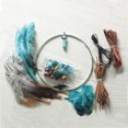 thumbnail image 2 of DIY Dream Catcher Making Kit, Macrame Dream Catcher Craft Supplies for Kids Bedroom Wall Decor Nursery Baby Room Hanging Wedding Ornaments Party Handmade Gift (Turquoise), 2 of 5