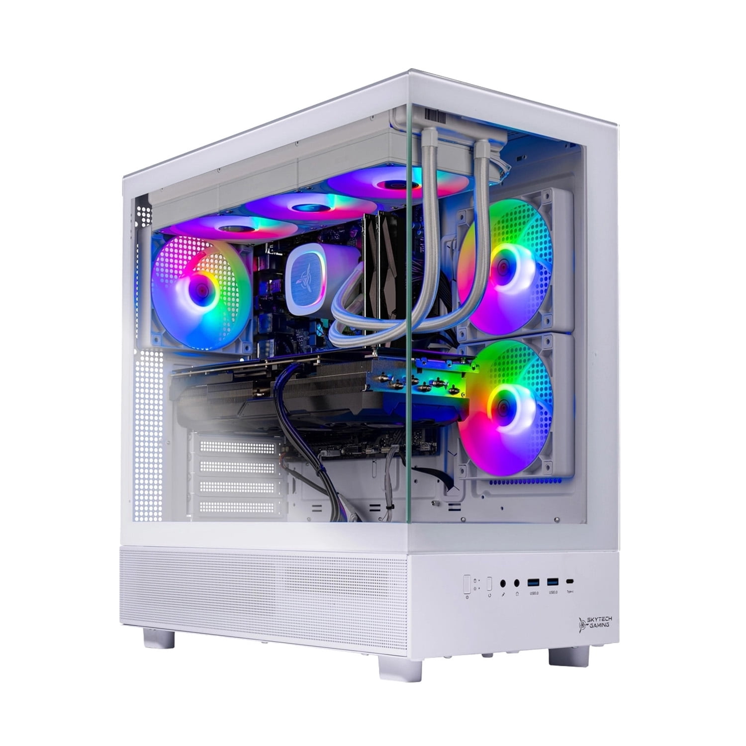 Skytech Gaming Azure 3 Gaming PC, AMD Ryzen 7 9800X3D 4.7GHz, AMD