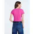 thumbnail image 3 of Scoop Women’s The York Baby Tee with Short Sleeves, Sizes XS-XXL, 3 of 5