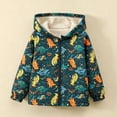 thumbnail image 3 of LIBRCLO Kids Boys Jackets Dinosaur Graphic Outerwear Windproof Warm Fleece Jackets Fall Winter Coats Size 2 Years, 3 of 8