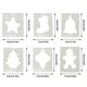 thumbnail image 2 of 6 piezas/juego de plantillas especiales de Navidad, reglas de acolchado, suministros de costura acrílica, juego de costura hueca para bricolaje, 2 of 10