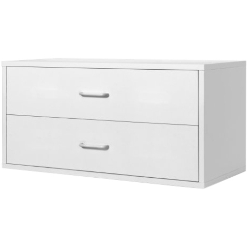 Foremost Group Large 2Drawer Cube Dresser, Multiple Finishes