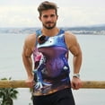 thumbnail image 6 of Pofeuu Colorful Frog Among Flowers Print Men's Workout Tank Tops Sleeveless Muscle Gym Shirt Quick Dry-4X-Large, 6 of 7