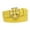 Yellow, variant on Iron Cross Buckle Snap-On Faux Leather Belt in Multiple Colors