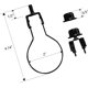 thumbnail image 3 of Kit de adaptador de soporte de arpa para pantalla - Paquete de 2 (negro) JAMW Sencillez, 3 of 5