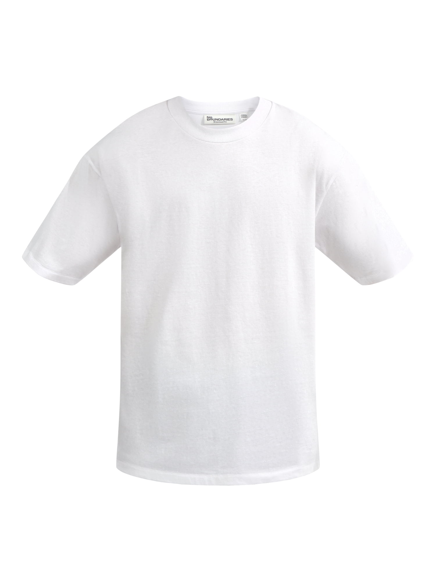 No Boundaries All Gender Cotton Oversize Tee with Short Sleeves, Men's and Big Men's
