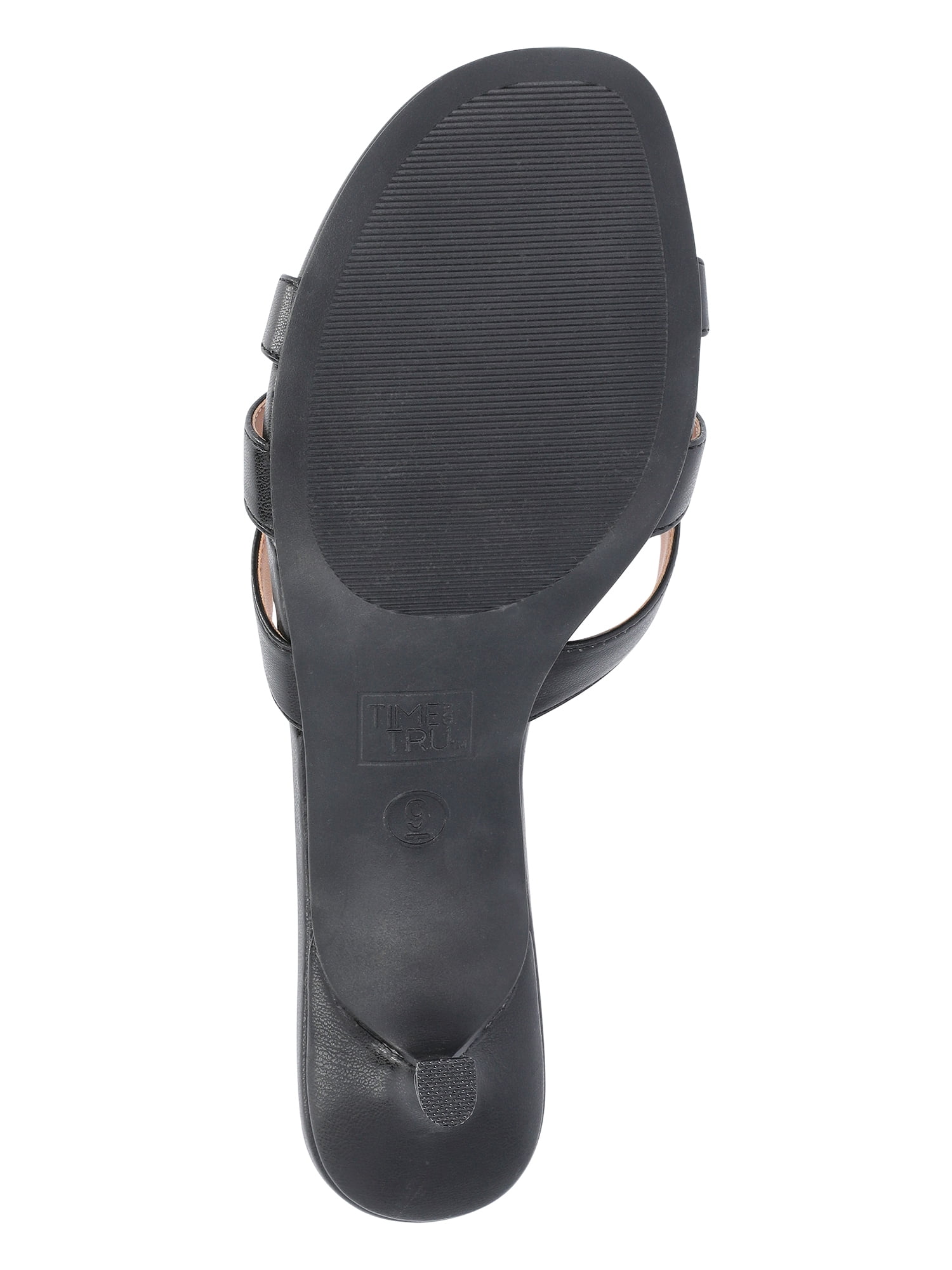 Time and Tru Women's Kitten Heel Mule Sandals