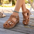 thumbnail image 6 of Women Wedges Sandals Comfy Lightweight Extra Wide Width Wedge Heels Womens Slippers Size 8 Platform Ankle Strap Summer Dress Shoes, 6 of 9