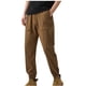thumbnail image 1 of Pantalones largos para hombre, de seda de hielo, de color liso, finos, para trabajo al aire libre, holgados, frescos, informales, con cierre de tobillo, de poliéster., 1 of 2