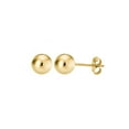 thumbnail image 3 of Kezef Women's Gold plated over 925 Silver High Polish Smooth Round Ball Stud Earring 5-Size Set - 3mm - 7mm, 3 of 6