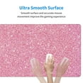 thumbnail image 5 of Balery Glitter Pink Mouse Pad ,15.8x29.5 In Large Gaming Mouse Pad Desk Mat Long Non-Slip Rubber Stitched Edges,Waterproof Mousepad Desk Mat For Gamer Office Home, 5 of 9
