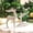 A, variant on Deer Figurine Decor Display Accent, with Silver Color Detail, for tabletop, cabinet, and living room decoration. Decorative details and color presentation define this item.