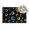 thumbnail image 4 of YFYANG Washable Heat-Resistant Placemats, 70% PVC/30% Polyester, Colorful Geometric Patterns Kitchen Table Mat, 12" x 18" 1 Piece, 4 of 6