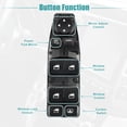 thumbnail image 3 of Unique Bargains Front Left Driver Side Master Power Window Switch for BMW 320i l4 2.0L F30 Series Sedan 2012-2015 Black, 3 of 7