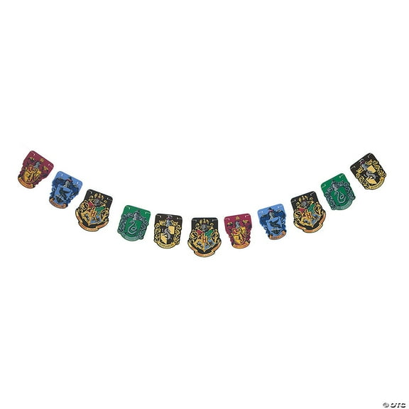 7 ft. Harry Potter Hogwarts Crest Cardstock Hanging Garland