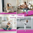 thumbnail image 4 of BalanceFrom Folding Exercise Mat, 2ft x 6ft Three Fold Exercise Mat with Carrying Handles for Yoga, MMA, Gymnastics and Home Gym Protective Flooring, 2-inch Thick, Pink, 4 of 7