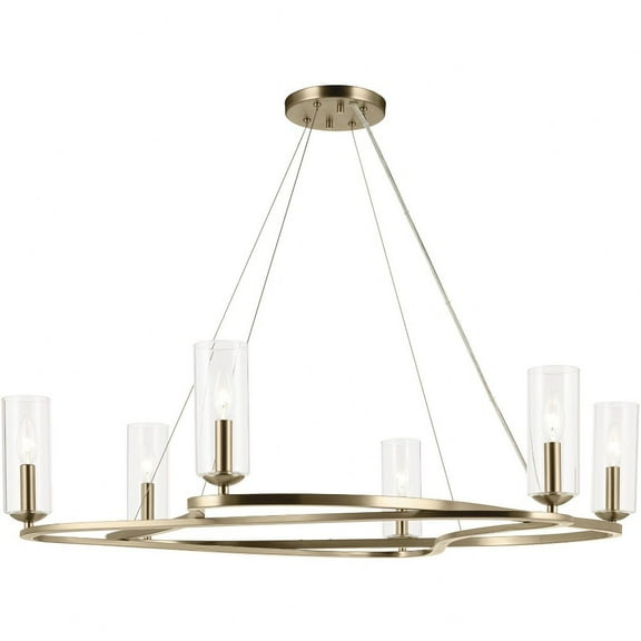 Kichler Lighting - Harpin - 6 Light Medium Chandelier-8.5 Inch Tall and 37.75