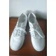 thumbnail image 2 of Men's Sporty White 3 Stripe TENNIS Shoes By Ad-id-as.13 US., 2 of 5