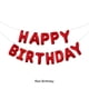 thumbnail image 2 of Bearachild Letrero de globo de feliz cumpleaños: inflado seguro y fácil, reutilizable y para colgar en la pared, no es fácil de reventar Kits de decoración para fiestas Rojo, 2 of 6