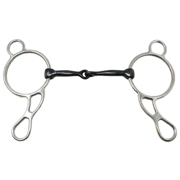 Horse Stainless Steel 5" Sweet Iron Snaffle Mouth Wonder Gag Bit 3516