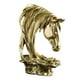 thumbnail image 5 of Estatua de cabeza de caballo, adorno, colección de decoración de cabeza de caballo, escultura para centro de mesa Oro, 5 of 9