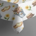 thumbnail image 5 of Highland Cow Bucket Flower Shoe Pattern Square Tablecloth,Waterproof Square Table Cover,Wipeable Spillproof Washable Table Cover for Home Kitchen Party Decor 42"X42"(107x107cm), 5 of 6