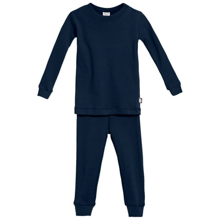 

Boys and Girls Soft Organic Cotton Snug Fit Pajama Sets | Navy