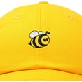 thumbnail image 3 of DALIX Bumble Bee Baseball Cap Dad Hat Embroidered Womens Girls in Gold, 3 of 7