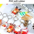 thumbnail image 4 of Keychain Christmas Themed Silicone Pendant Key Christmas keychain Ring Bag Decorative Attachment Alloy Keychain, Type 3, 4 of 9