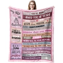 18 Year Old Girl Birthday Gifts, 18th Birthday Decorations Blanket for Girls, Birthday Gift Ideas for Daughter Granddaughter Son Grandson, Soft Cozy Flannel Throw Blanket for Bed Sofa Christmas
