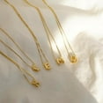 thumbnail image 2 of Bubble Initial Necklaces Dainty Gold Letter Necklace 14K Gold Plated Cute Name Choker Necklaces for Women Trendy Gold Personalized Jewelry Gift for Women, 2 of 6